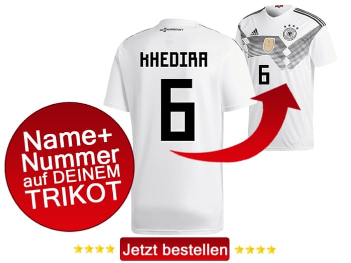 DFB Trikot Nr.6 trägt Sami Khedira