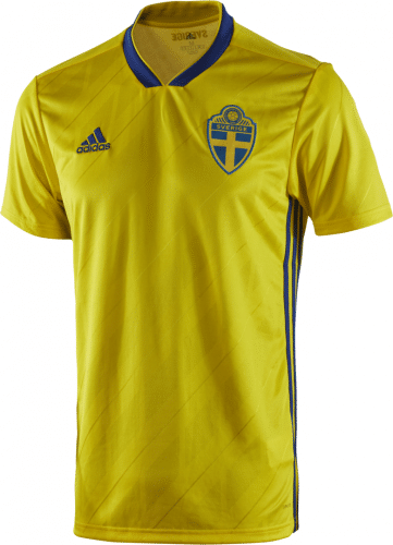 Das neue Schweden Home Trikot von adidas 2018.Das neue Schweden Home Trikot von adidas 2018.