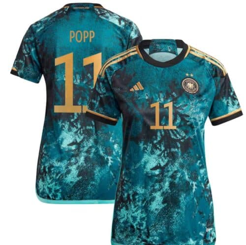 Das neue DFB Away Trikot 2023 von Alexandra Popp mit der Rückennummer 11